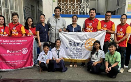Together, We’re This Close to Ending Polio!  Rotary Club of Metro East Taytay Brings Health, Hope, and Happiness to the Community