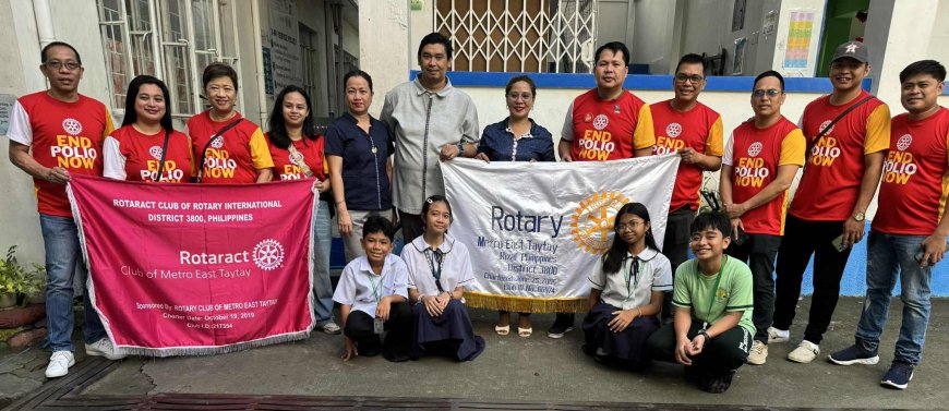 Together, We’re This Close to Ending Polio!  Rotary Club of Metro East Taytay Brings Health, Hope, and Happiness to the Community